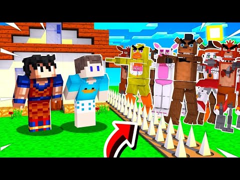 BASE SEGURA VS APOCALIPSE DE ANIMATRONICS NO MINECRAFT! (FNAF)