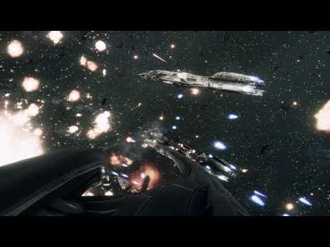 Battlestar Galactica Deadlock: 3 modern basestar carriers vs 3 valkyrie battlestars