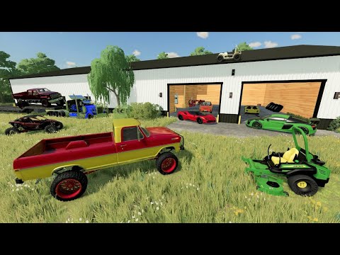 Buying old abandoned car dealership full of race cars | Farming Simulator 22