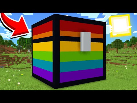 CO SE NACHÁZÍ UVNITŘ TÉTO OBROVSKÉ DUHOVÉ TRUHLY V MINECRAFTU?!