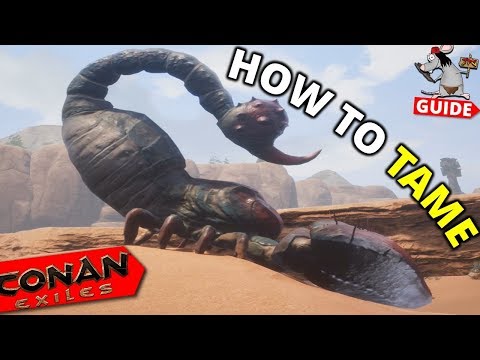 CONAN EXILES Scorpion Taming! How To Get Scorpion Pets!