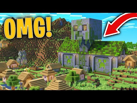 Encontramos el TEMPLO del CREEPER en una ALDEA de MINECRAFT! 😍