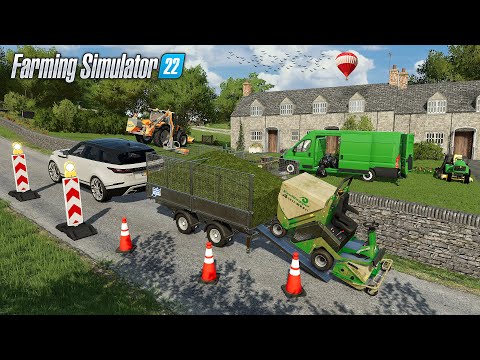 Eparage d'accotement, Ramassage de poubelles & Tonte de jardin | Farming Simulator 22 Paysagiste
