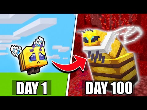 Evolving BEE into Monster BEE Queen in Minecraft!