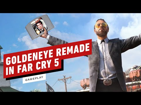 Far Cry 5: 5 Minutes of GoldenEye Custom Map Gameplay