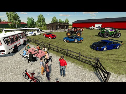 Foire agricole de tir à la chaine de voitures de millionnaire | Farming Simulator 22 RolePlay