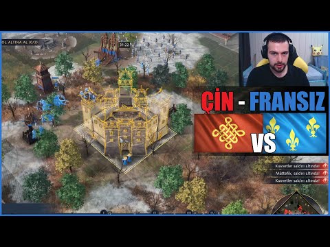 FRANSIZI ÖNDE YAKALADIK – AoE4 Çin Oynayış 1v1 | Age of Empires IV