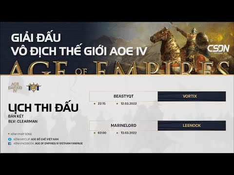 Giải đấu vô địch Thế giới AOE 4 – N4C, $100.000 USD | Bán kết | Caster: ClearMan