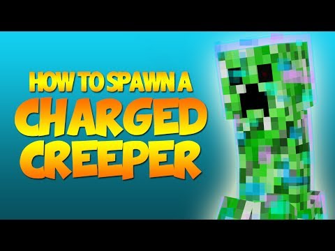 How To Spawn A Lightning Charged Creeper ( Minecraft 1.8 Tutorial )