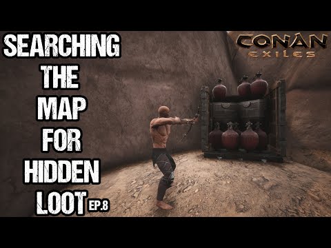 I Found a Loaded Hidden Stash Base – Conan Exiles | Solo | Official PvP
