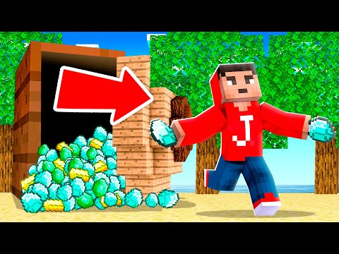 Ik Vond Een GEHEIME KLUIS In MINECRAFT! (Survival Eiland)