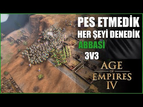 İNANILMAZ DÖNÜŞ OYUNU VE HARİKA SAVUNMA – AoE4 Abbasi Oynayış 3v3 | Age of Empires IV
