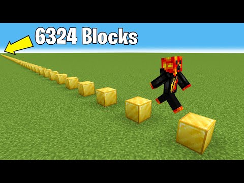 Jumping 6324 Blocks to Break a Minecraft Record