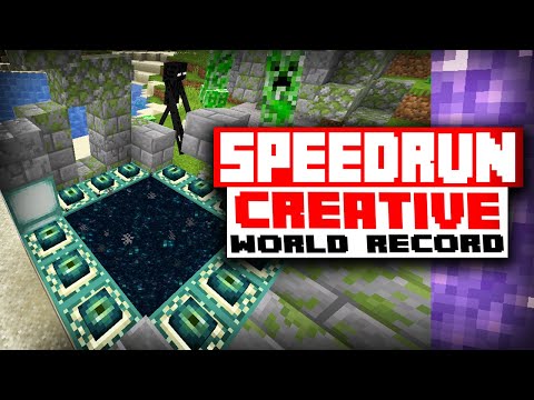 Minecraft Creative Speedrun with Cheats & Hacks Enabled PB 25.72 Meme #Shorts