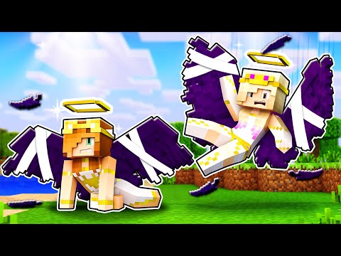 Minecraft pero SOMOS ÁNGELES CAÍDOS 😱😈 MINECRAFT LYNA y ELA