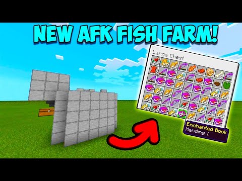 *NEW* AFK FISH FARM TUTORIAL! Minecraft 1.16 (PS4,XBOX,MCPE,PC,SWITCH)