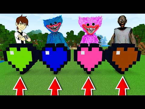 NU ALEGE INIMA GREȘITĂ în MINECRAFT ! (Ben 10, Huggy Wuggy, Kissy Missy, Granny)