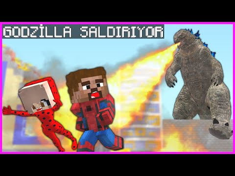 ÖRÜMCEK ARDA VE ELİF GODZİLLA İLE SAVAŞIYOR! 😱 – Minecraft