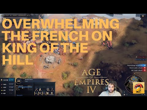 Overwhelming the French. Age of Empires 4.