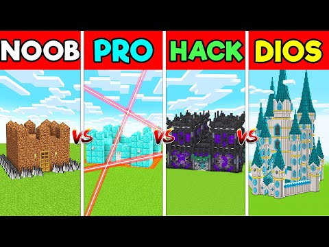 Pasamos de CASTILLO NOOB a PRO a HACKER a DIOS 🏰😱 en MINECRAFT INVICTOR