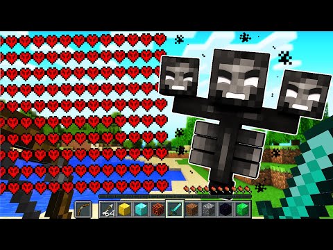 Paso MINECRAFT pero CUANDO MATAS UN MOBS TE DA UN CORAZON ❤️🗡️😱
