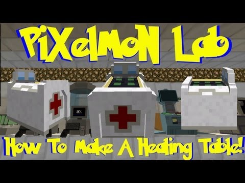 Pixelmon Lab: How To Make A Healing Table! (Minecraft Pokemon Mod)