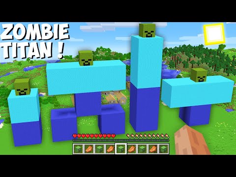 What is THE BEST WAY TO SPAWN A SUPER GIANT ZOMBIE TITAN in Minecraft ? NEW ZOMBIE !