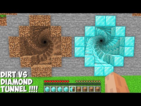 Which SUPER WEIRD TUNNEL TO CHOOSE DIAMOND VS DIRT in Minecraft ? NEW CURSED PASSAGE !