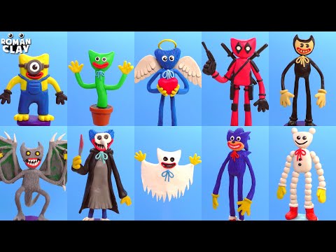 All Huggy Wuggy – 3 ✋ Poppy Playtime with Clay | Roman Clay Tutorial