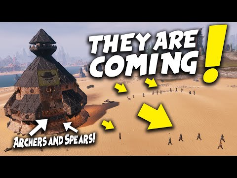 Archers and Spears! – Round Base Fortress | CONAN EXILES: Isle of Siptah