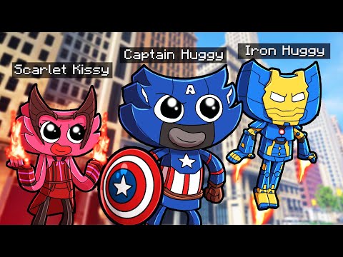 AVENGERS HUGGY WUGGY SUPERHEROES! (Minecraft)