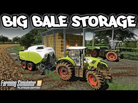 BUILDING STORAGE FOR 400+ BALES! | FARMING SIMULATOR 19