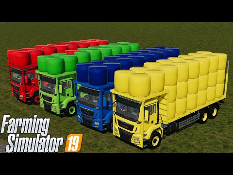COLORS BALE COLORS AUTOLOAD TRUCK : Farming Simulator 19