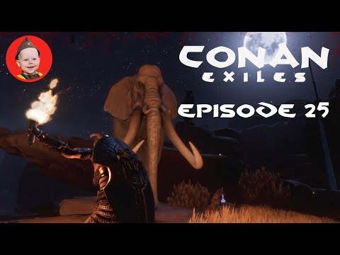 Conan Exiles (2022): Episode 25 – Big Game Hunting, Rotten Rhinos and Evil Elephants.
