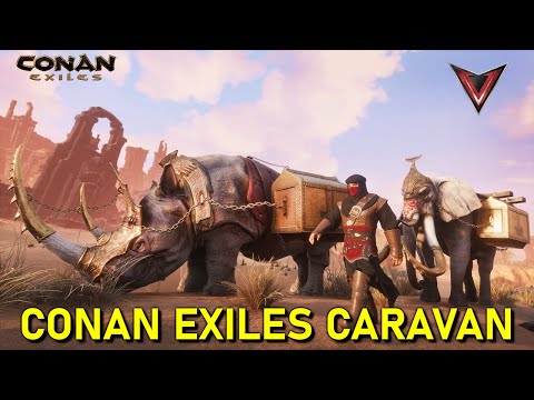 Conan Exiles- Moving Heavy Items Long Distance Quick and Easy Guide
