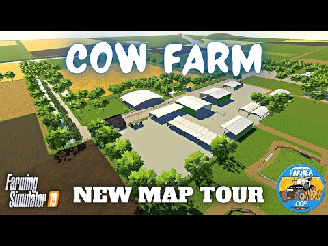 "Cow Farm" New Mod Map Tour in Farming Simulator 19