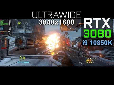 DOOM Eternal Ray Tracing Ultra Nightmare Settings – Ultrawide 21:9 – RTX 3080  i9-10850k