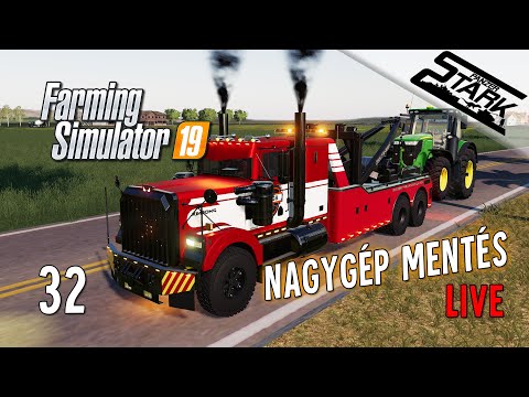 Farming Simulator 19 – 32.Rész (Jármű Mentés & Gyárépítés) – Stark LIVE