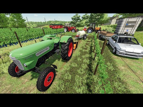 Farming Simulator 22 à l'ancienne | entretien des vignes, plantation de pdt & curage de fumier