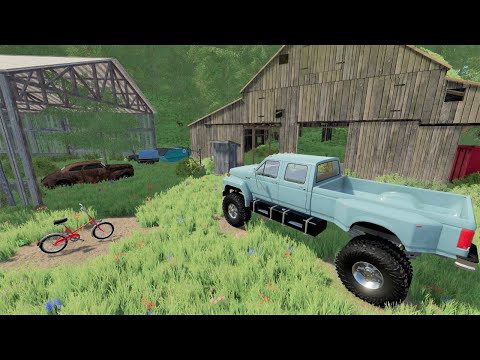 Finding abandoned barns in the middle of the forest | Farming Simulator 22