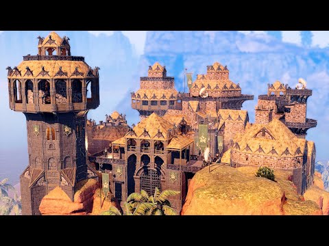 FLOODLAND STRONGHOLD! Conan Exiles – Speed Build (No Mods)