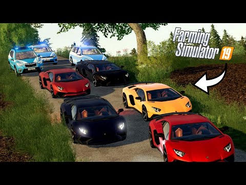 GARE CLANDESTINE CON LE LAMBORGHINI! FARMING SIMULATOR 19