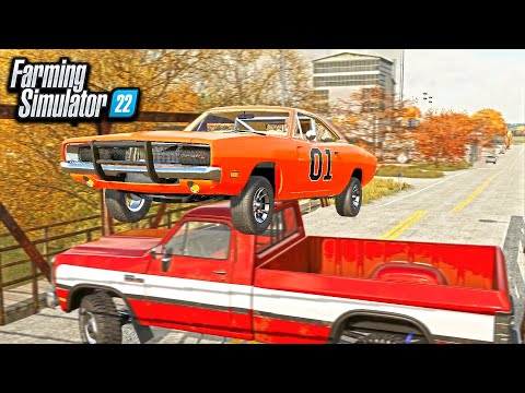 GENERAL LEE BARN FIND! (DUKES OF HAZZARD STYLE) | FARMING SIMULATOR 22