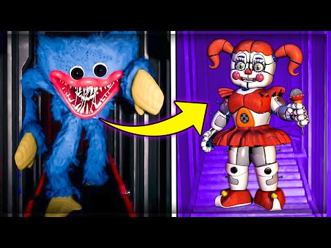 Hackuje *POPPY PLAYTIME* i Zamieniam "HUGGY WUGGY" w "CIRCUS BABY" z FNAF: SISTER LOCATION