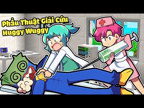 HIHA VÀ YUMMIE PHẪU THUẬT GIẢI CỨU HUGGY WUGGY KHỎI CÁI CHẾT*HIHA BỆNH VIỆN HUGGY 🤧💊 👨‍⚕️