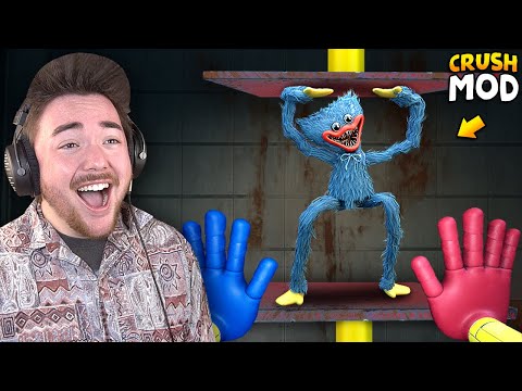HUGGY WUGGY CRUSHED MOD!!! (New Machine) | Poppy Playtime Gameplay (Mods)