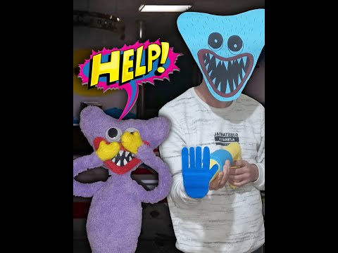 HUGGY WUGGY PLUSH REAL LIFE KNIFE TOY #shorts