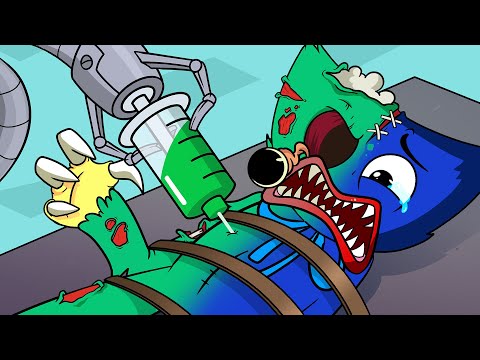 HUGGY WUGGY ZOMBIE ORIGIN STORY – Cartoon Animation (Poppy Playtime)