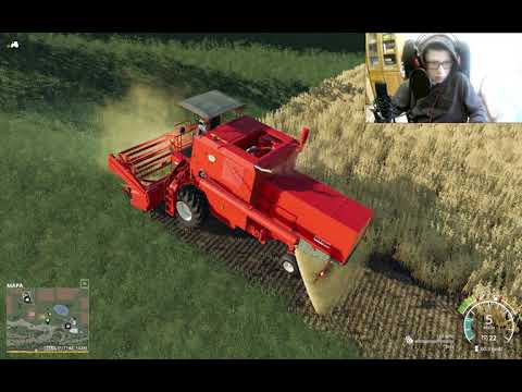 I jest Farming Simulator 19 kosimy kombajnem Bizonem soje