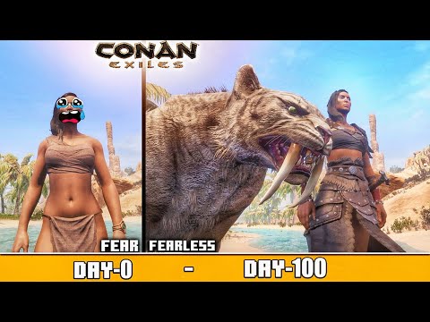 I Survive 100 Days in Impossible Hardcore Conan Exiles 🔥: Conan Exiles 100 Days Survival [ Hindi ]